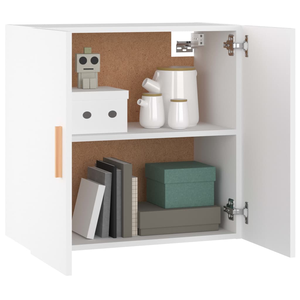 Wall Cabinet White 60x30x60 cm Engineered Wood - Bargainia.com - 