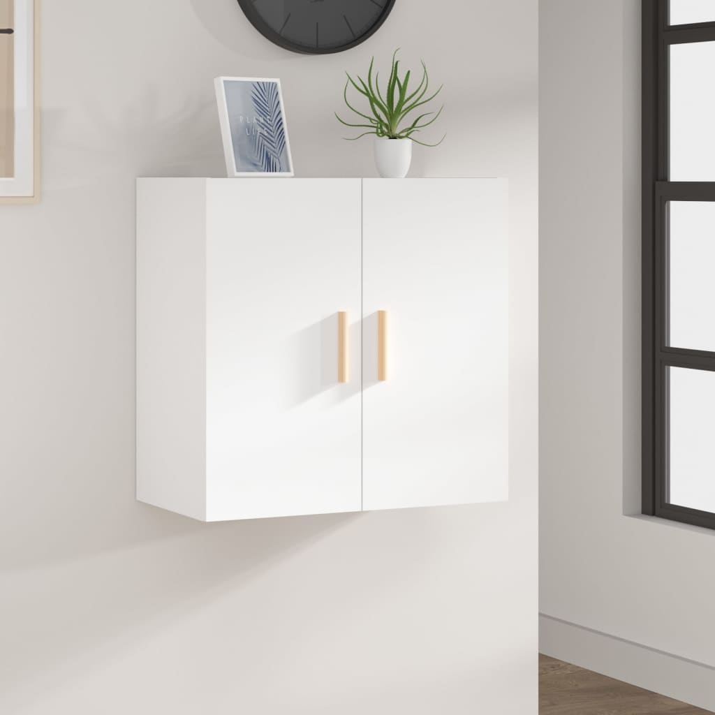 Wall Cabinet White 60x30x60 cm Engineered Wood - Bargainia.com - 