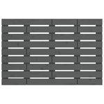 Wall Headboard Grey 106x3x63 cm Solid Wood Pine - Bargainia.com - 