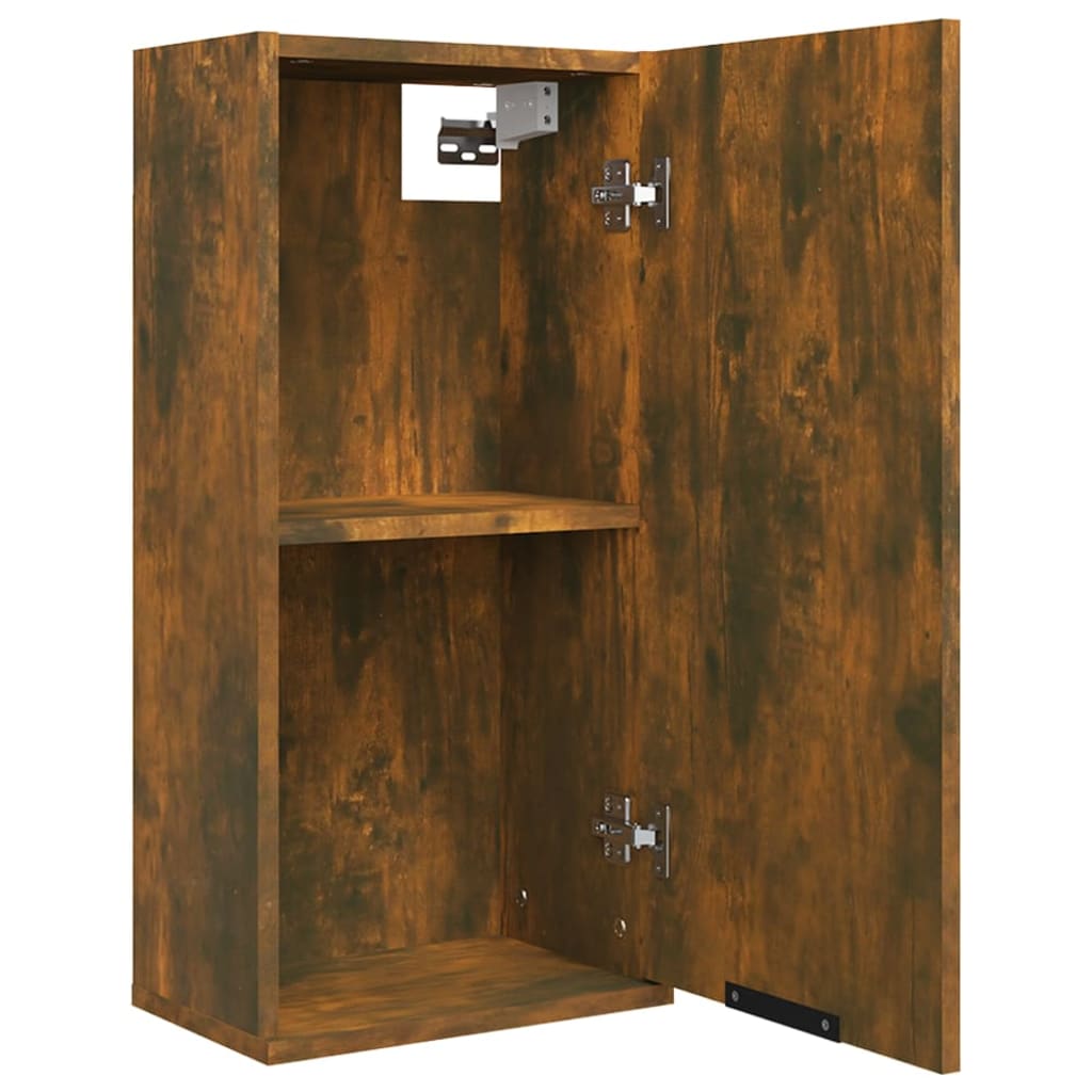 Wall - mounted Bathroom Cabinet Smoked Oak 32x20x67 cm - Bargainia.com - 8720287084280 - 817060