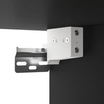 Wall - mounted Bedside Cabinet Black 50x36x47 cm - Bargainia.com - 