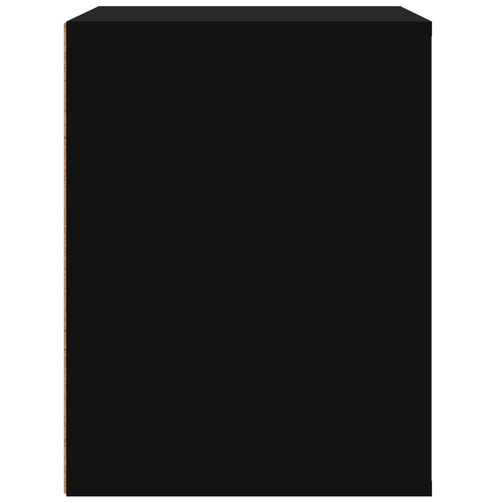 Wall - mounted Bedside Cabinet Black 50x36x47 cm - Bargainia.com - 