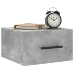 Wall - mounted Bedside Cabinet Concrete Grey 35x35x20 cm - Bargainia.com - 