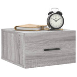 Wall - mounted Bedside Cabinet Grey Sonoma 35x35x20 cm - Bargainia.com - 