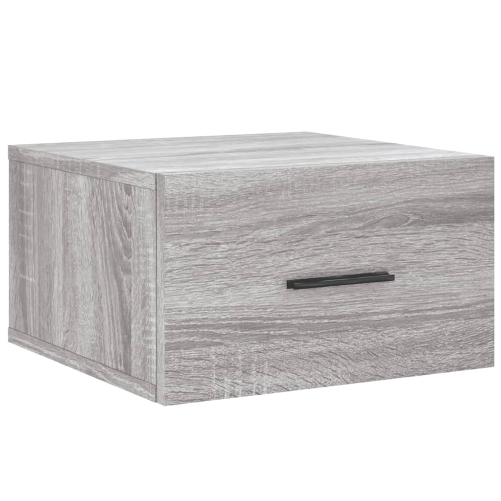Wall - mounted Bedside Cabinet Grey Sonoma 35x35x20 cm - Bargainia.com - 