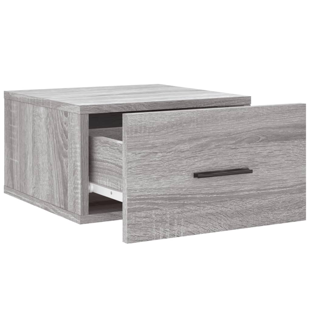 Wall - mounted Bedside Cabinet Grey Sonoma 35x35x20 cm - Bargainia.com - 