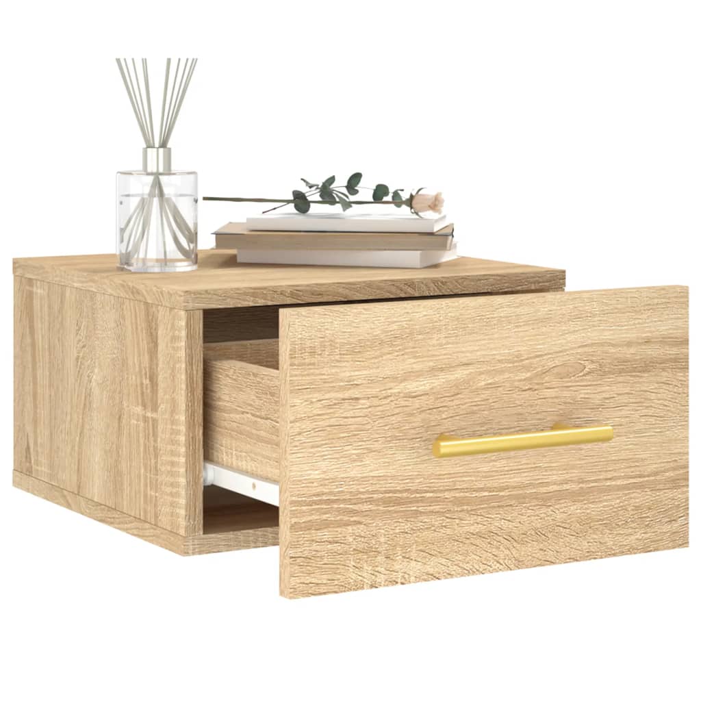 Wall - mounted Bedside Cabinet Sonoma Oak 35x35x20 cm - Bargainia.com - 8720845946357 - 829794
