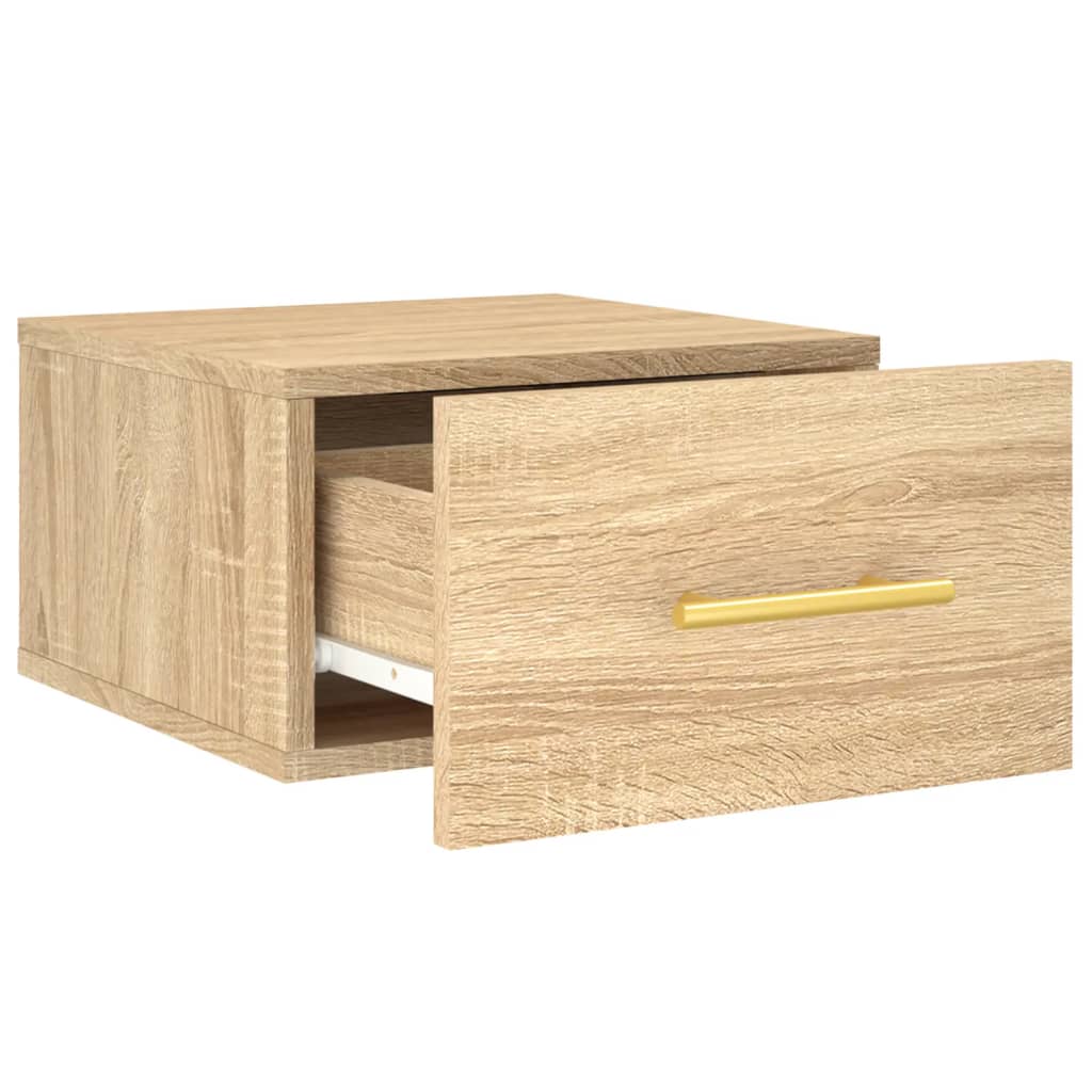 Wall - mounted Bedside Cabinet Sonoma Oak 35x35x20 cm - Bargainia.com - 8720845946357 - 829794