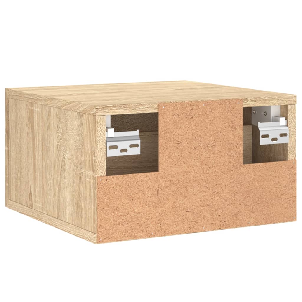 Wall - mounted Bedside Cabinet Sonoma Oak 35x35x20 cm - Bargainia.com - 8720845946357 - 829794