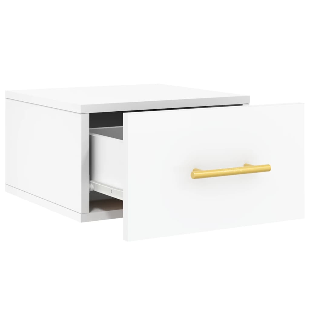 Wall - mounted Bedside Cabinet White 35x35x20 cm - Bargainia.com - 8720845946296 - 829788