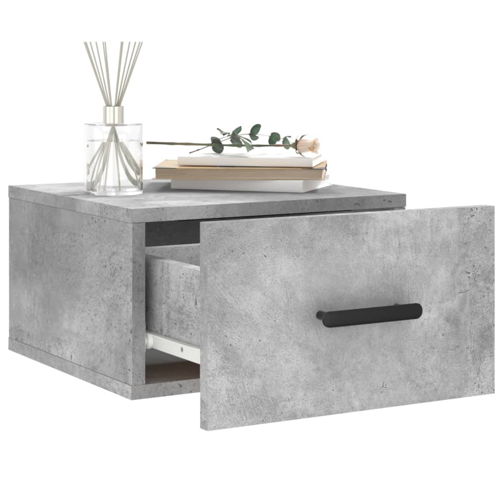 Wall - mounted Bedside Cabinets 2 pcs Concrete Grey 35x35x20 cm - Bargainia.com - 
