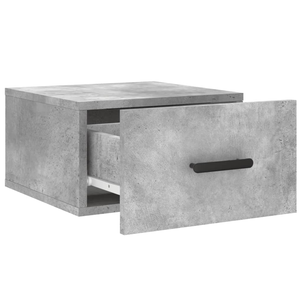 Wall - mounted Bedside Cabinets 2 pcs Concrete Grey 35x35x20 cm - Bargainia.com - 