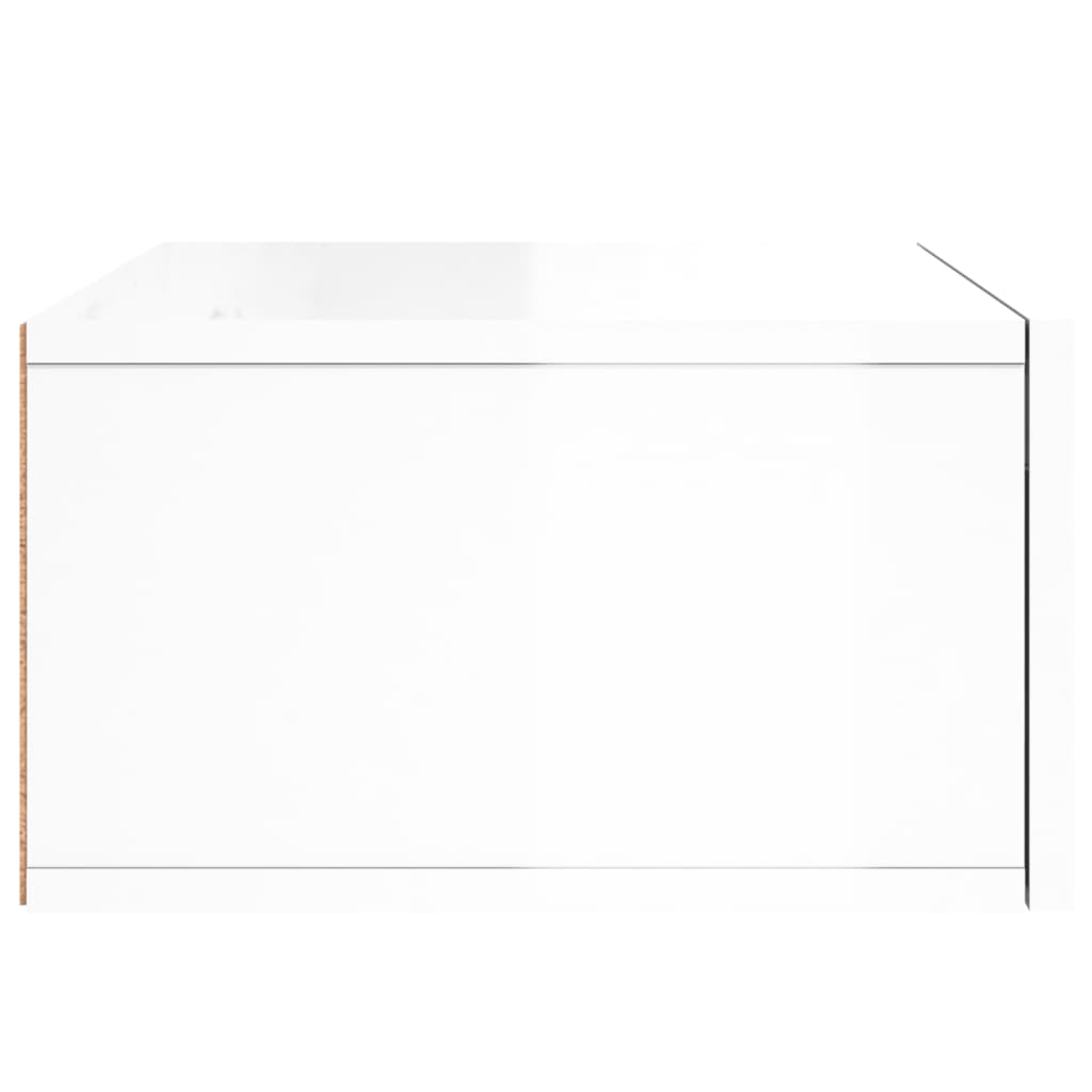 Wall - mounted Bedside Cabinets 2 pcs High Gloss White 35x35x20 cm - Bargainia.com - 