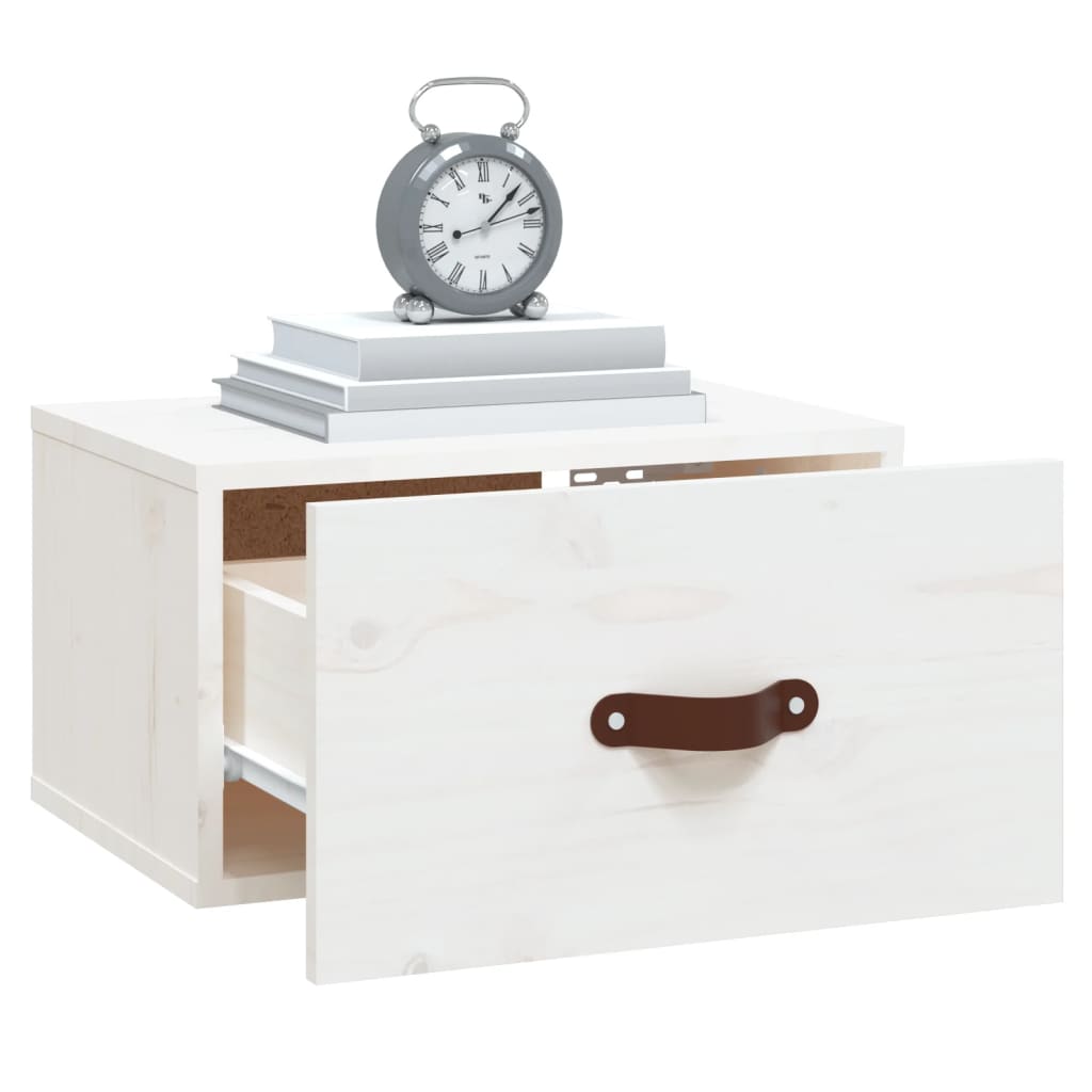 Wall - mounted Bedside Cabinets 2 pcs White 40x29.5x22 cm - Bargainia.com - 