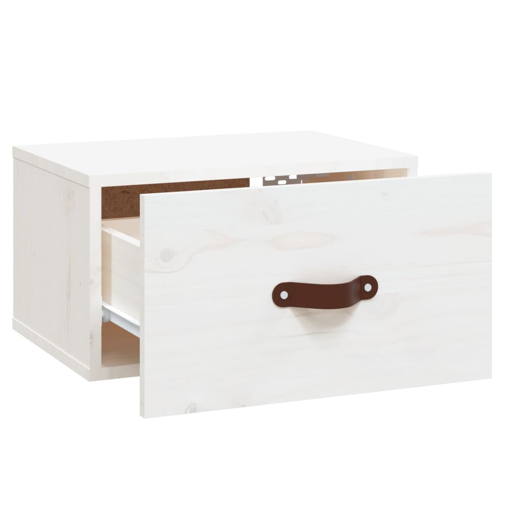 Wall - mounted Bedside Cabinets 2 pcs White 40x29.5x22 cm - Bargainia.com - 