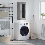 Wall Mounted Cabinet Concrete Grey 34.5x34x90 cm - Bargainia.com - 