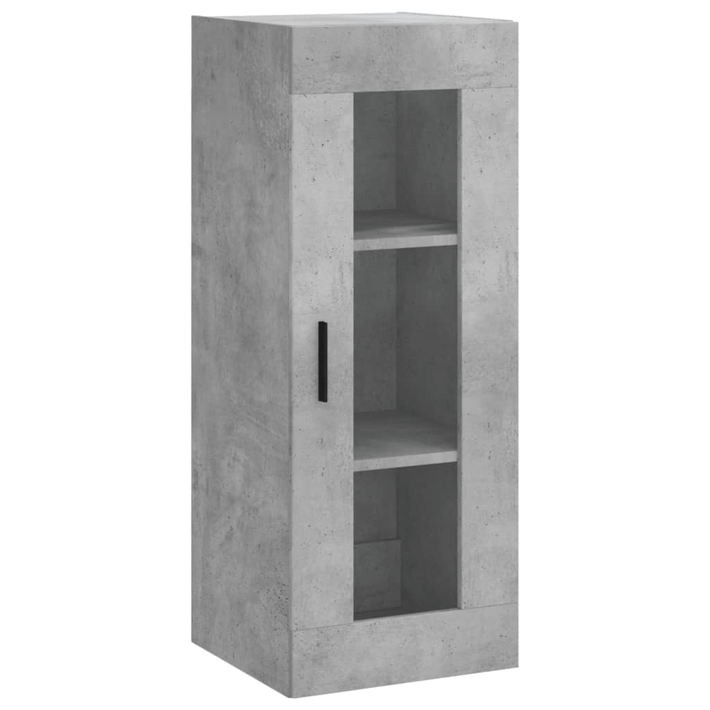 Wall Mounted Cabinet Concrete Grey 34.5x34x90 cm - Bargainia.com - 