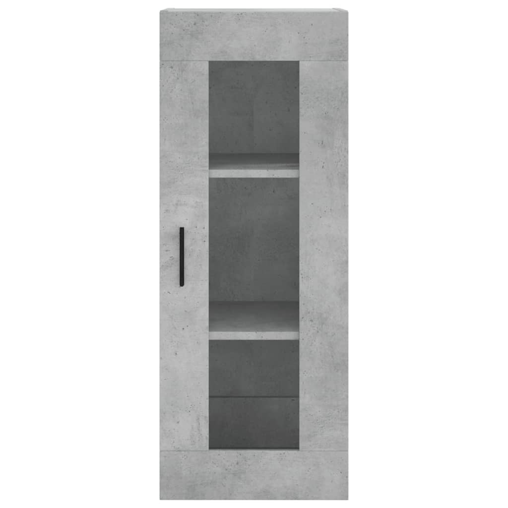 Wall Mounted Cabinet Concrete Grey 34.5x34x90 cm - Bargainia.com - 