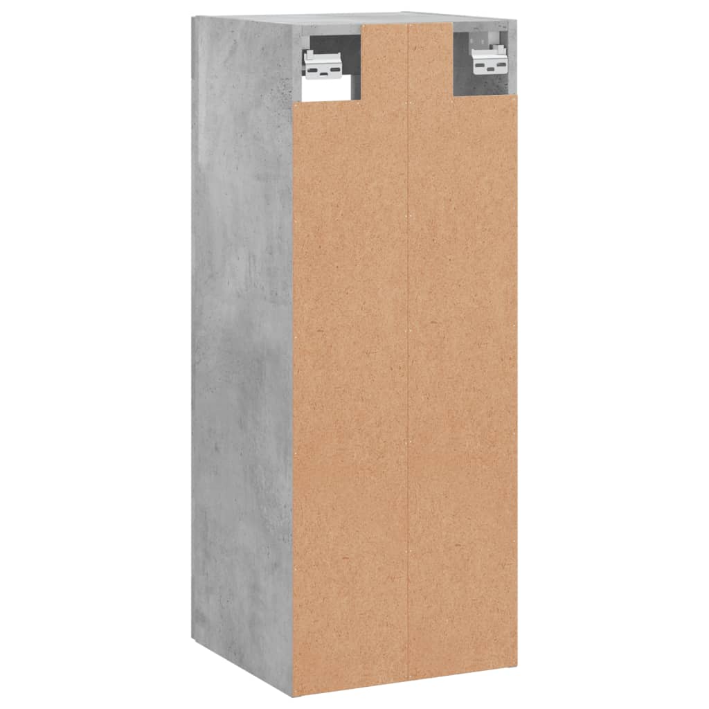 Wall Mounted Cabinet Concrete Grey 34.5x34x90 cm - Bargainia.com - 