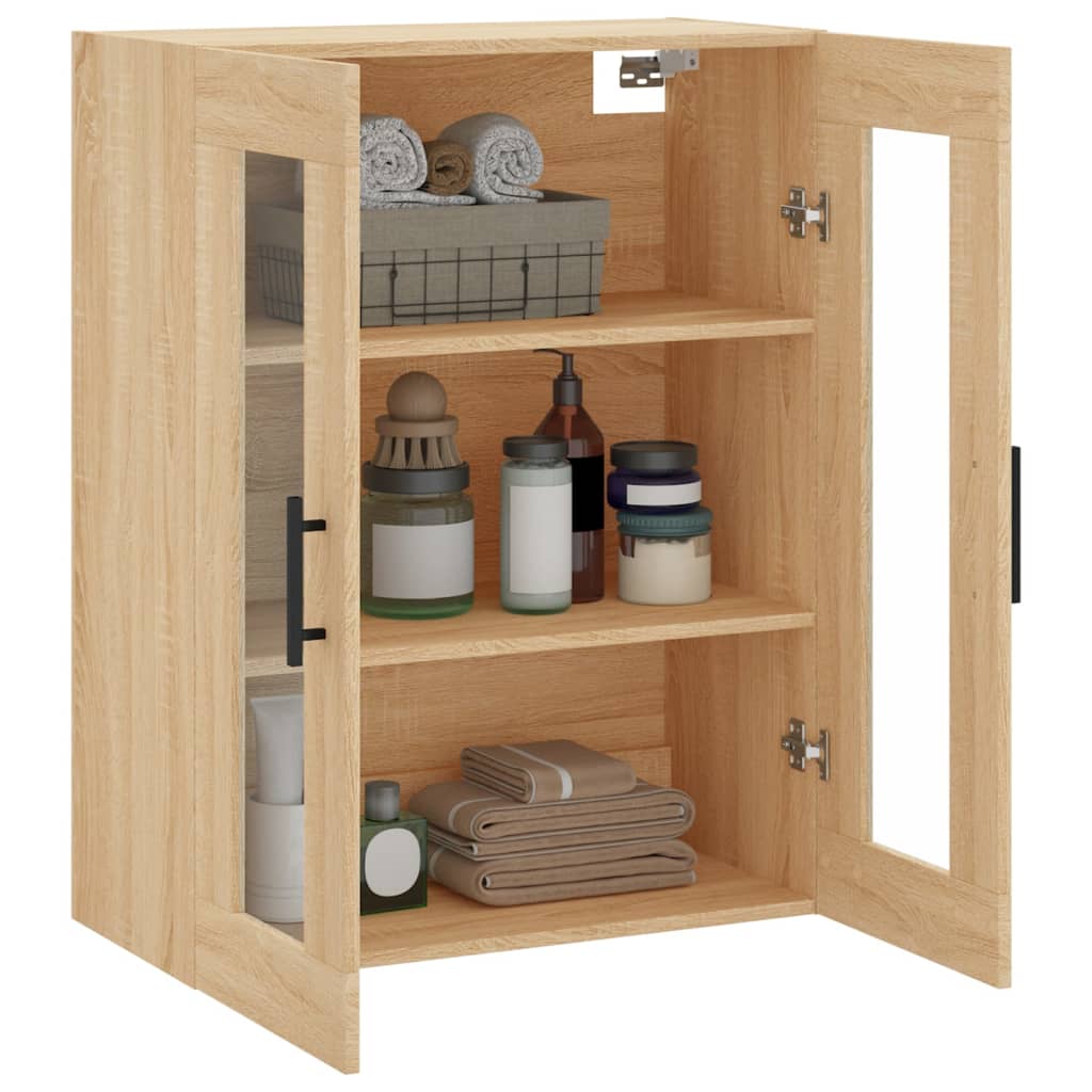 Wall Mounted Cabinet Sonoma Oak 69.5x34x90 cm - Bargainia.com - 8720845439835 - 828503