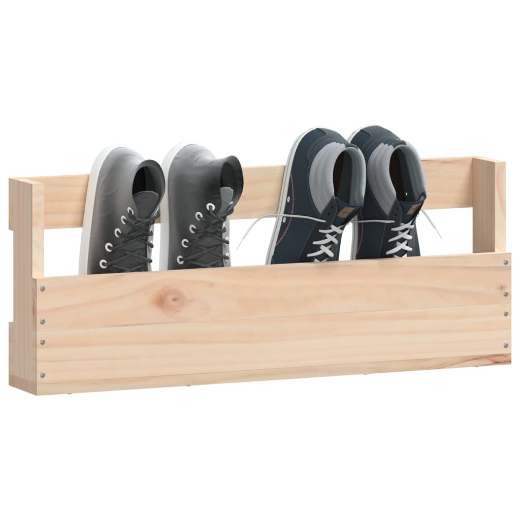Wall - mounted Shoe Racks 2 pcs 59x9x23 cm Solid Wood Pine - Bargainia.com - 8720845852894 - 833273