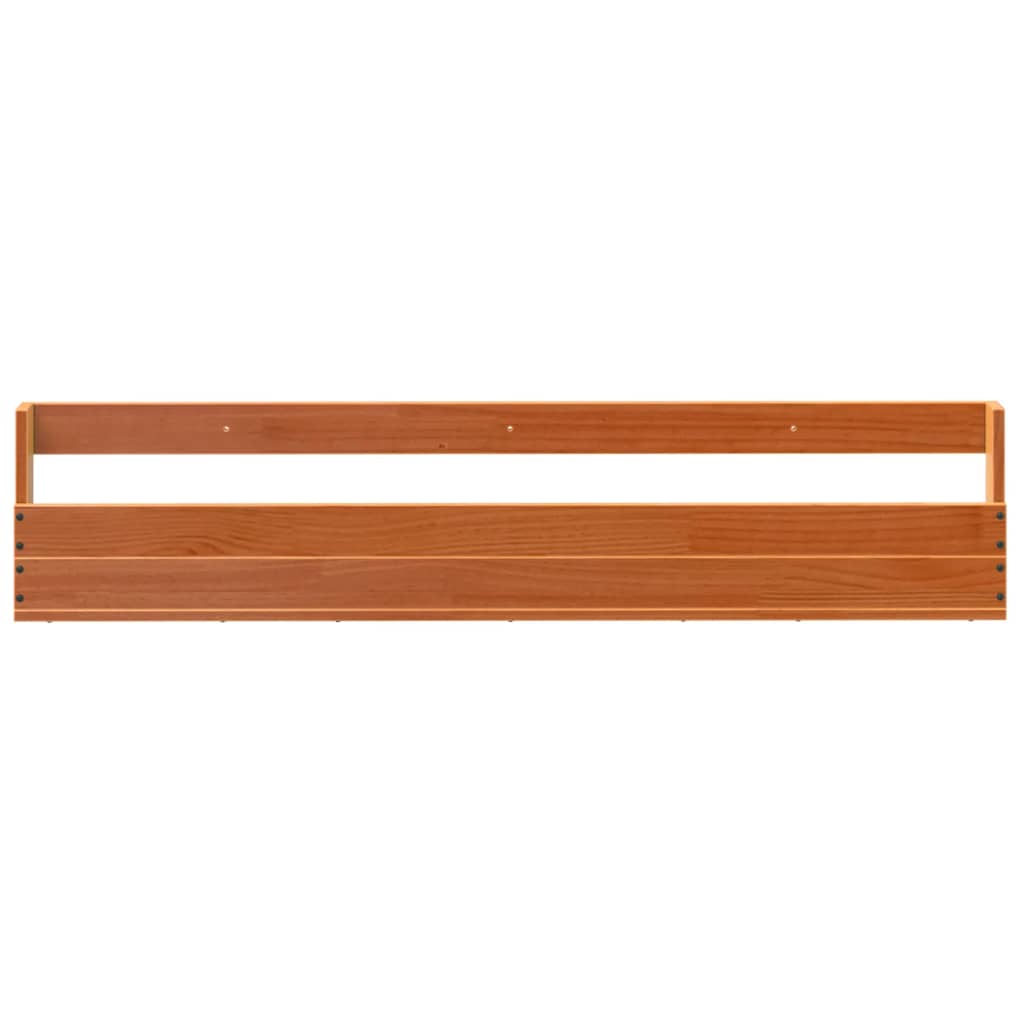 Wall - mounted Shoe Racks 2 pcs Wax Brown 110x8.5x23.5 cm Solid Wood Pine - Bargainia.com - 
