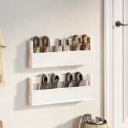 Wall - mounted Shoe Racks 2 pcs White 59x9x23 cm Solid Wood Pine - Bargainia.com - 8720845852900 - 833274