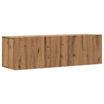 Wall Mounted TV Cabinet Artisan Oak 100x30x30 cm Engineered Wood - Bargainia.com - 