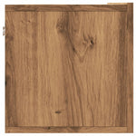 Wall Mounted TV Cabinet Artisan Oak 100x30x30 cm Engineered Wood - Bargainia.com - 
