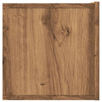 Wall Mounted TV Cabinet Artisan Oak 120x30x30 cm Engineered Wood - Bargainia.com - 