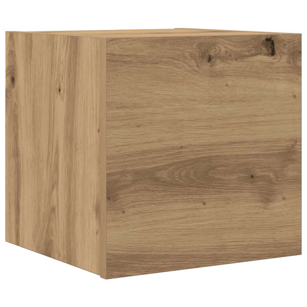 Wall Mounted TV Cabinet Artisan Oak 30.5x30x30 cm - Bargainia.com - 