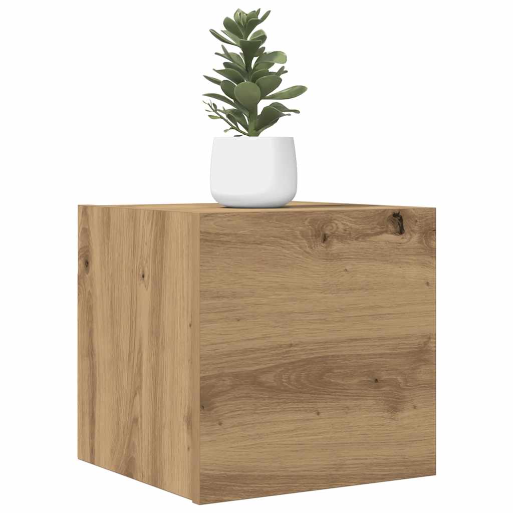 Wall Mounted TV Cabinet Artisan Oak 30.5x30x30 cm - Bargainia.com - 