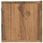 Wall Mounted TV Cabinet Artisan Oak 80x30x30 cm Engineered Wood - Bargainia.com - 