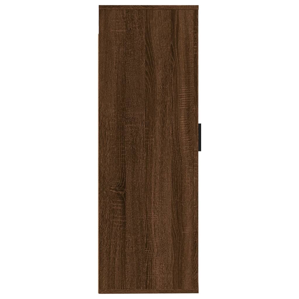 Wall Mounted TV Cabinet Brown Oak 40x34,5x100 cm - Bargainia.com - 