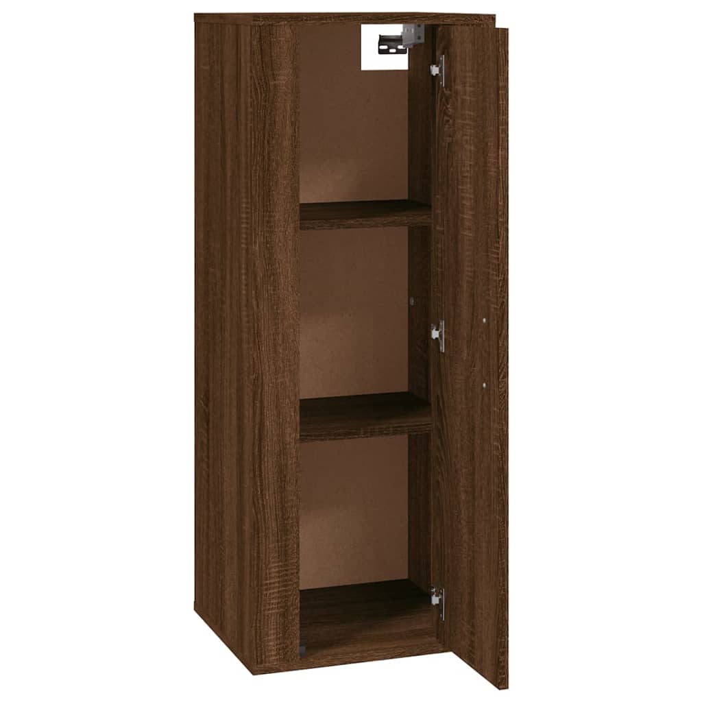 Wall Mounted TV Cabinet Brown Oak 40x34,5x100 cm - Bargainia.com - 
