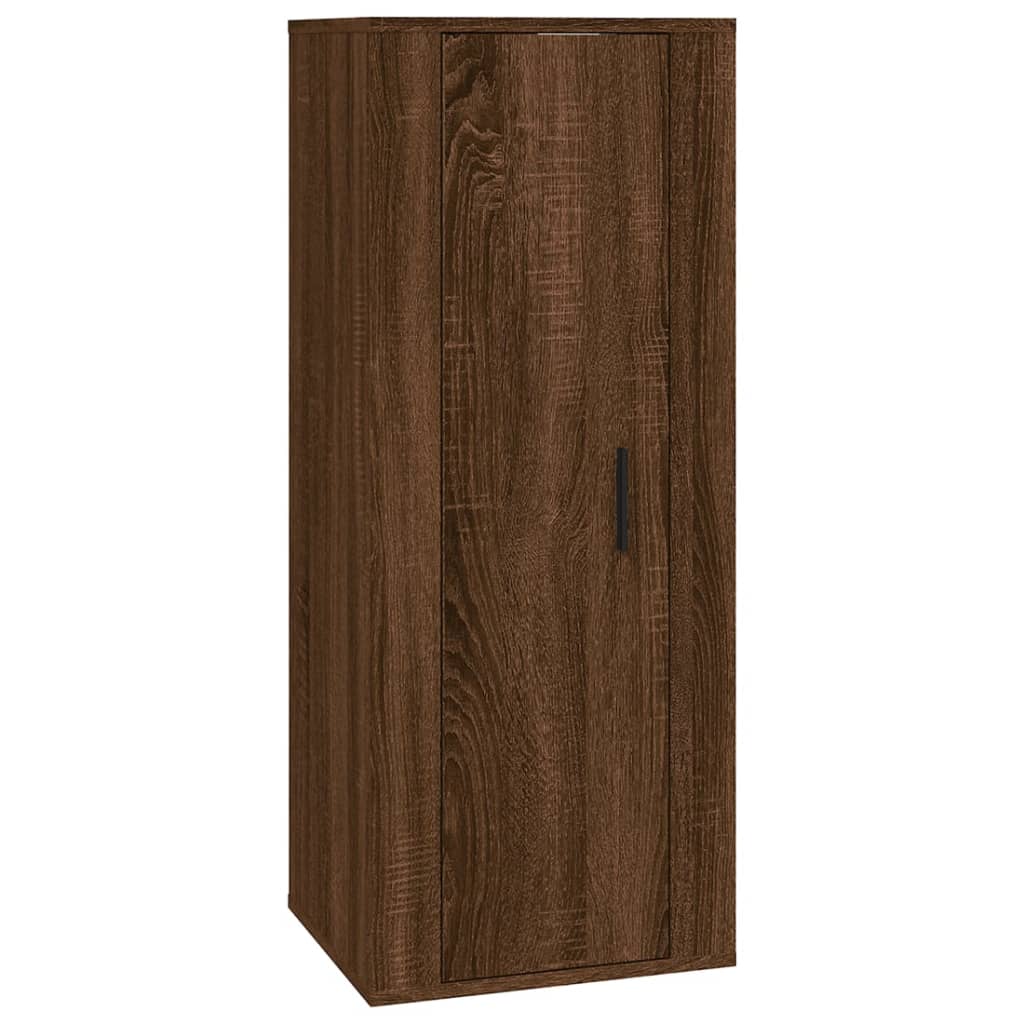 Wall Mounted TV Cabinet Brown Oak 40x34,5x100 cm - Bargainia.com - 