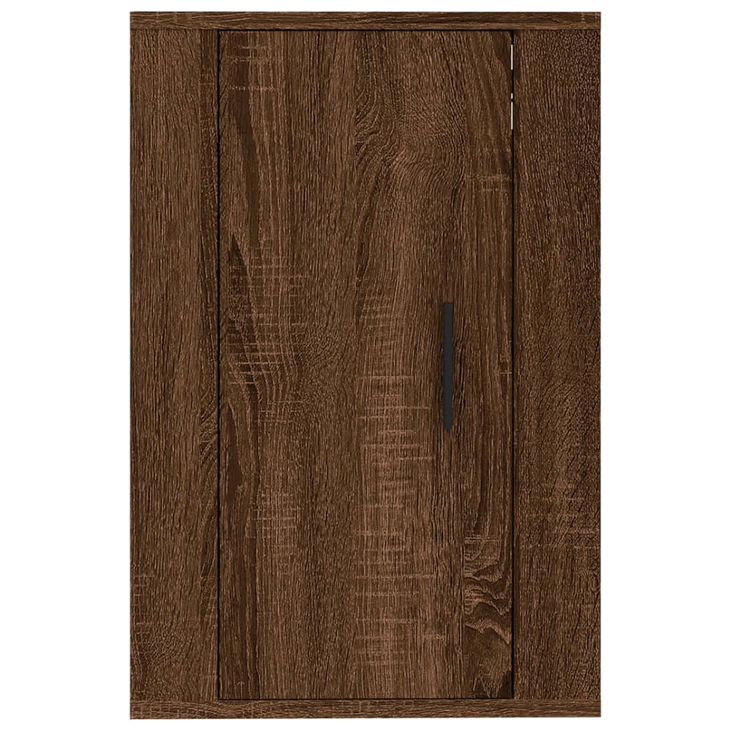 Wall Mounted TV Cabinet Brown Oak 40x34.5x60 cm - Bargainia.com - 