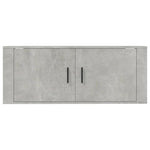 Wall Mounted TV Cabinet Concrete Grey 100x34.5x40 cm - Bargainia.com - 