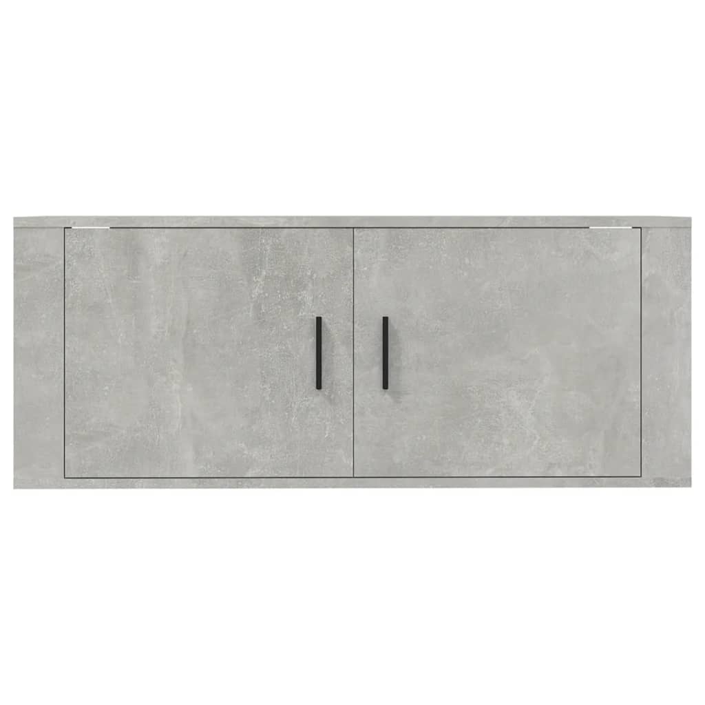 Wall Mounted TV Cabinet Concrete Grey 100x34.5x40 cm - Bargainia.com - 