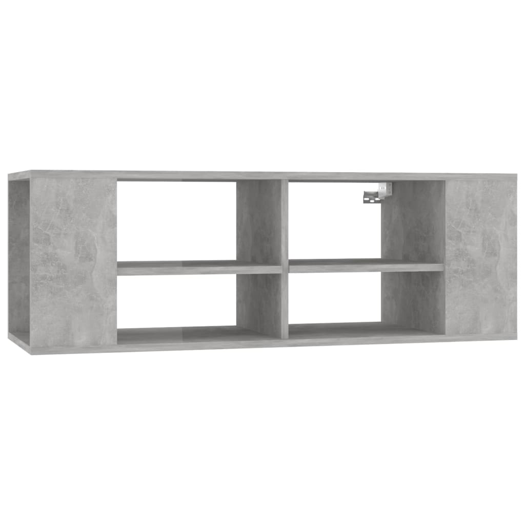 Wall - Mounted TV Cabinet Concrete Grey 102x35x35 cm Engineered Wood - Bargainia.com - 8720286541647 - 806242
