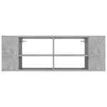 Wall - Mounted TV Cabinet Concrete Grey 102x35x35 cm Engineered Wood - Bargainia.com - 