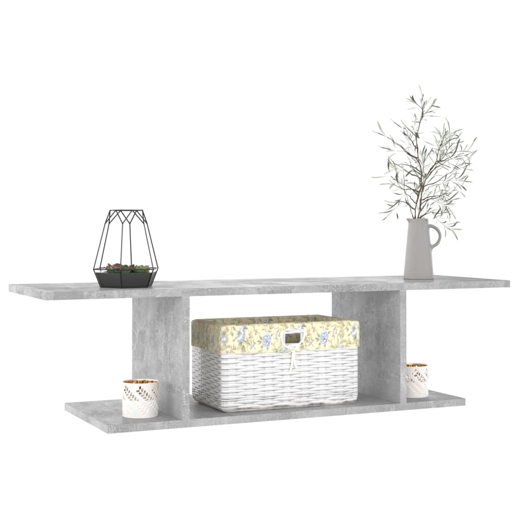 Wall Mounted TV Cabinet Concrete Grey 103x30x26.5 cm - Bargainia.com - 