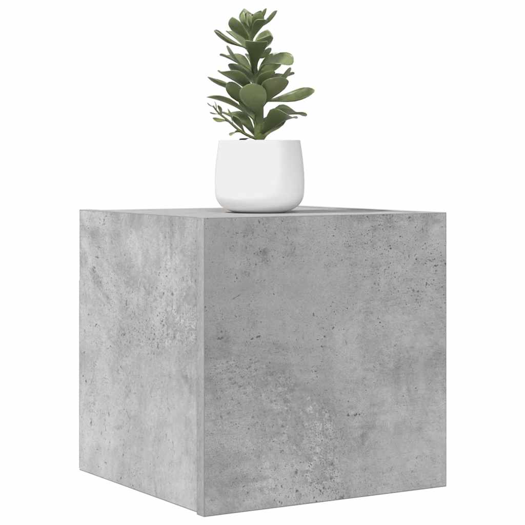 Wall Mounted TV Cabinet Concrete Grey 30.5x30x30 cm - Bargainia.com - 