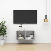Wall - mounted TV Cabinet Concrete Grey 37x37x72 cm Engineered Wood - Bargainia.com - 8720286353837 - 805475