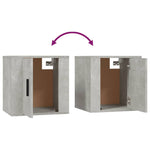 Wall Mounted TV Cabinet Concrete Grey 40x34,5x40 cm - Bargainia.com - 