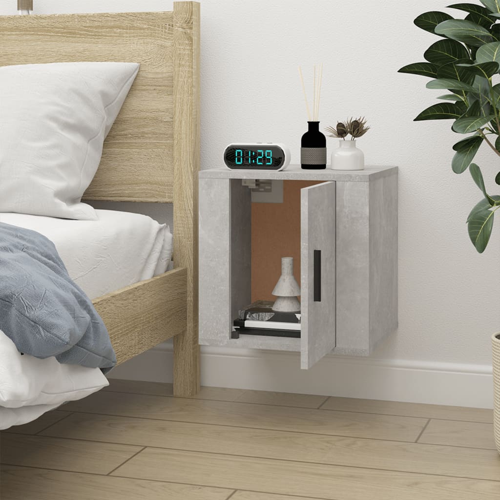 Wall Mounted TV Cabinet Concrete Grey 40x34,5x40 cm - Bargainia.com - 