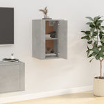 Wall Mounted TV Cabinet Concrete Grey 40x34.5x60 cm - Bargainia.com - 