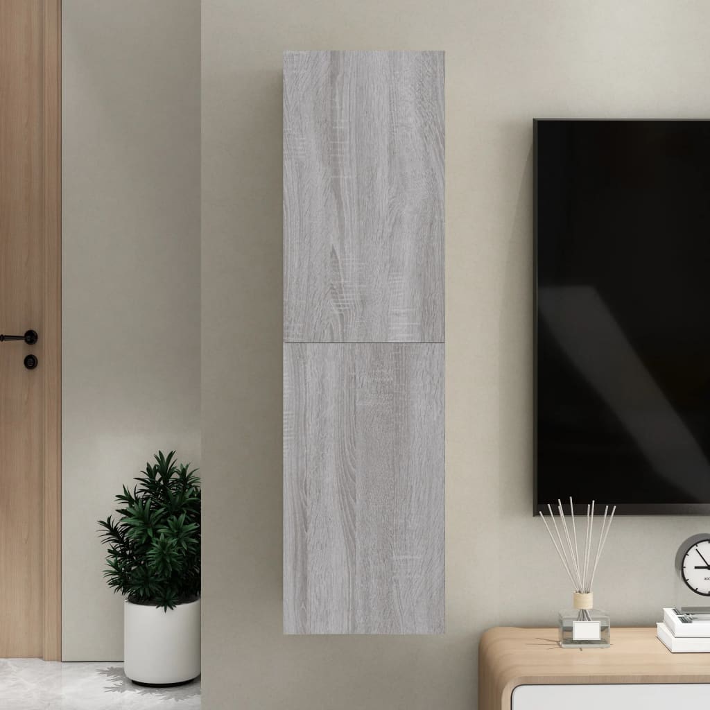 Wall - mounted TV Cabinet Grey Sonoma 30.5x30x110 cm - Bargainia.com - 8720845737061 - 826678
