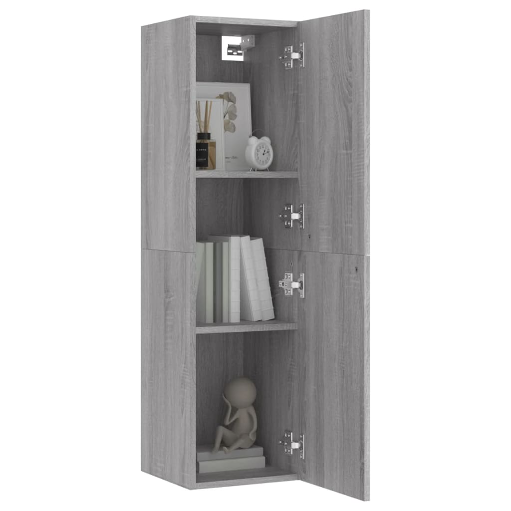 Wall - mounted TV Cabinet Grey Sonoma 30.5x30x110 cm - Bargainia.com - 