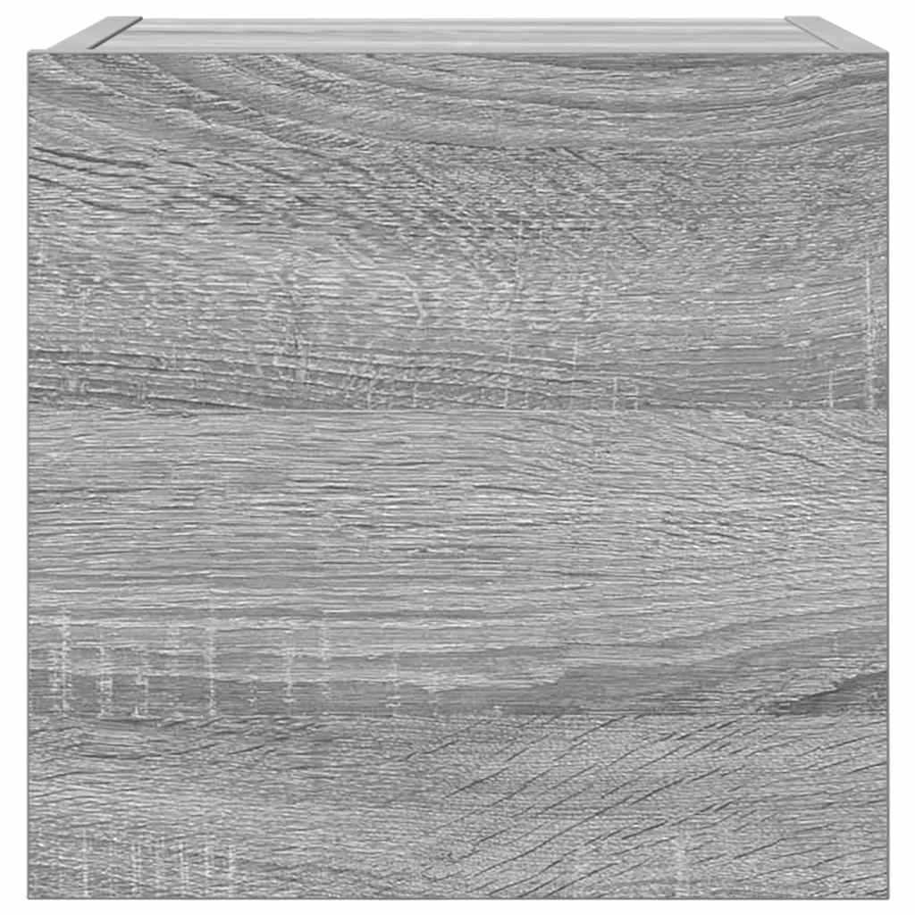 Wall Mounted TV Cabinet Grey Sonoma 30.5x30x30 cm - Bargainia.com - 